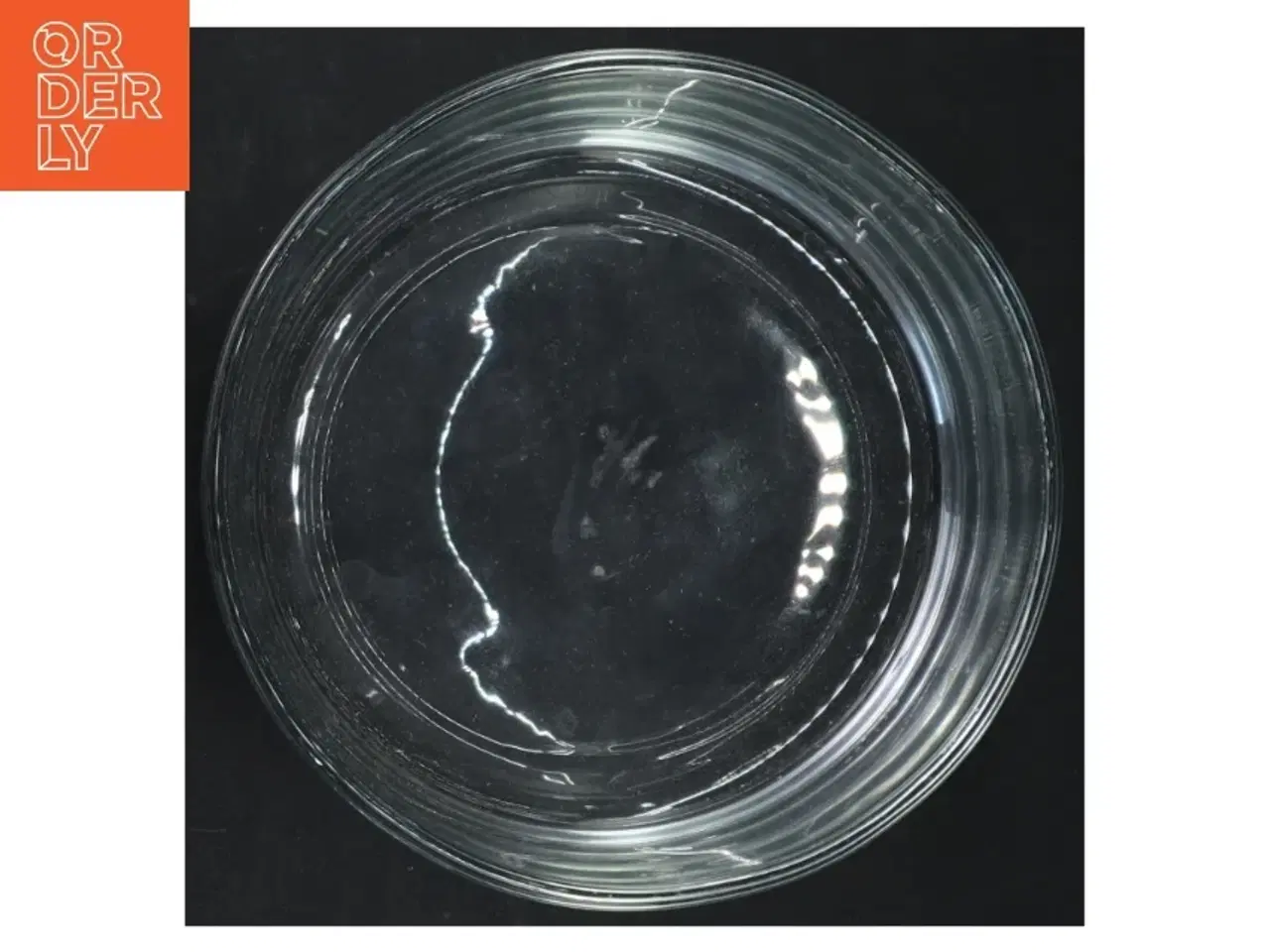 Billede 2 - Gennemsigtig glasskål (str. H 8 cm. ø. 15 cm)