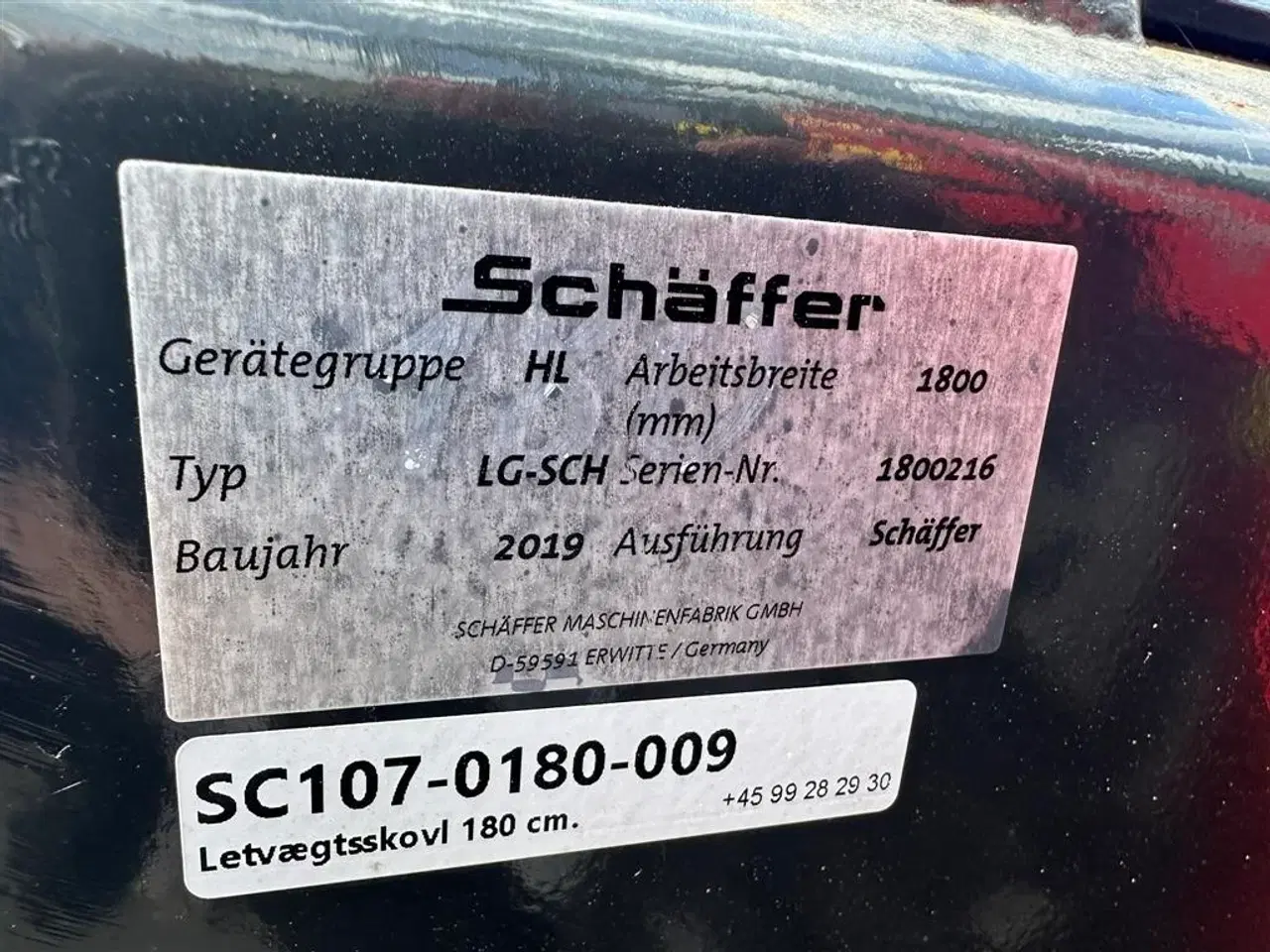 Billede 9 - Schäffer Skovl Volume skovl 900L / 180 CM