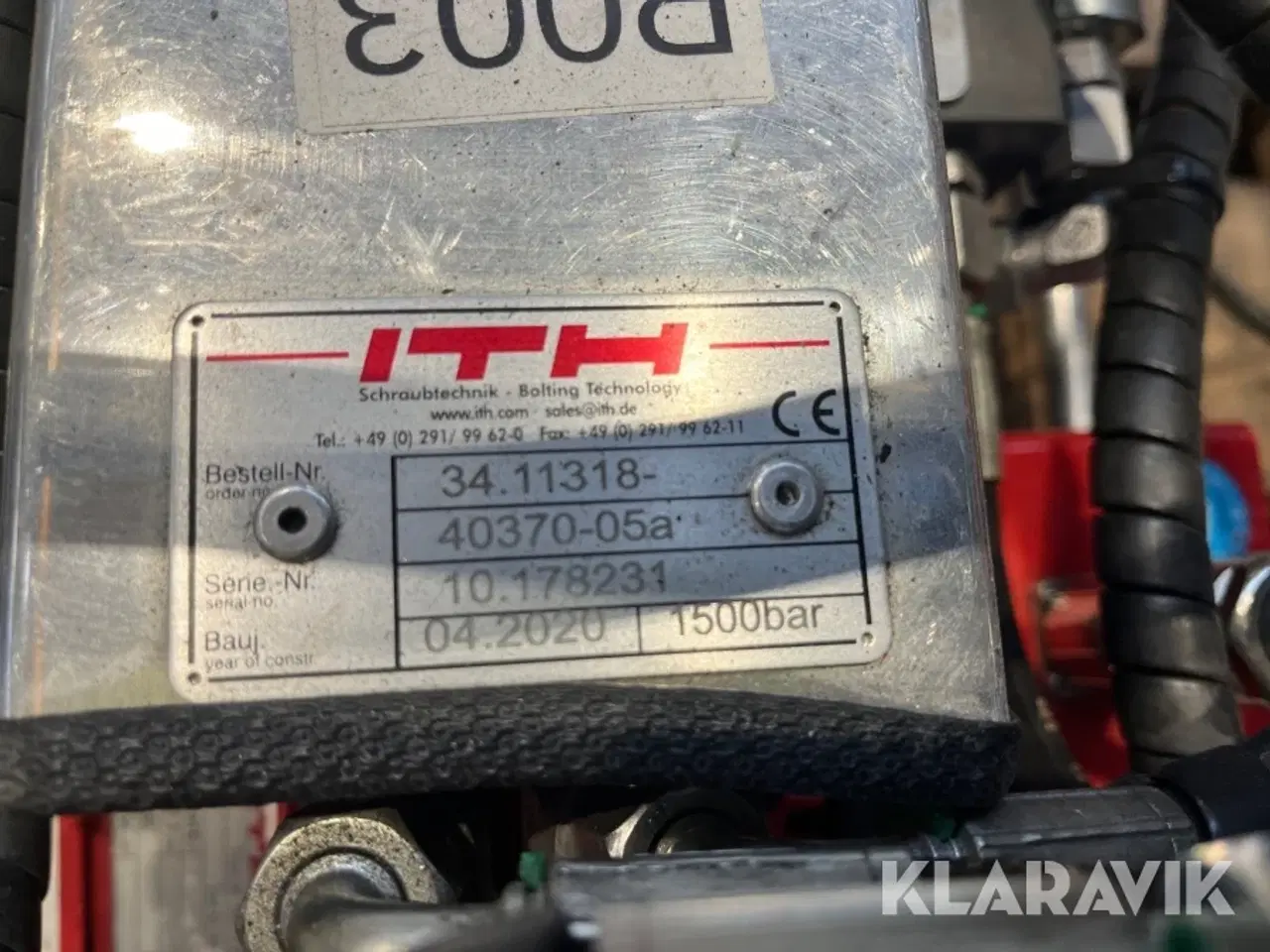 Billede 4 - Trækværktøj/hydraulikpumpe ITH 1500 bar