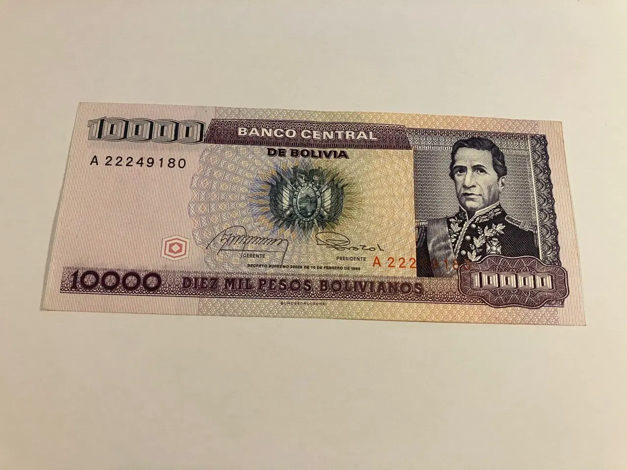 Billede 1 - 10000 Pesos Bolivia