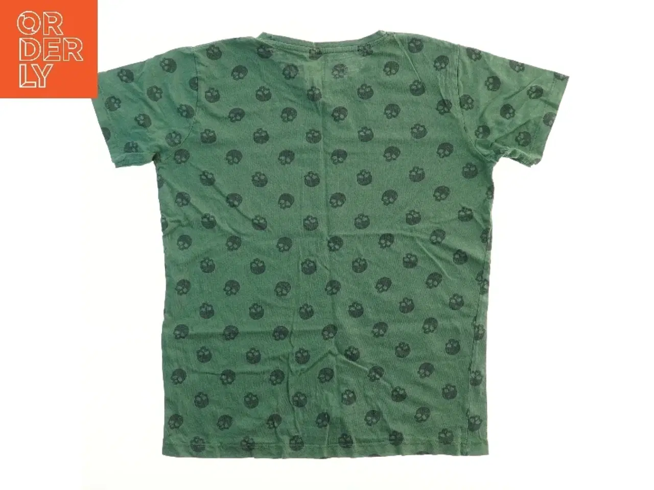 Billede 2 - T-shirt med kranieprint fra VRS (str. 158)