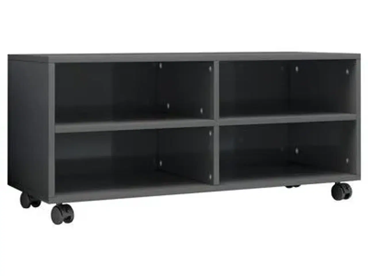 Billede 1 - vidaXL tv-bord med hjul 90x35x35 cm konstrueret tr