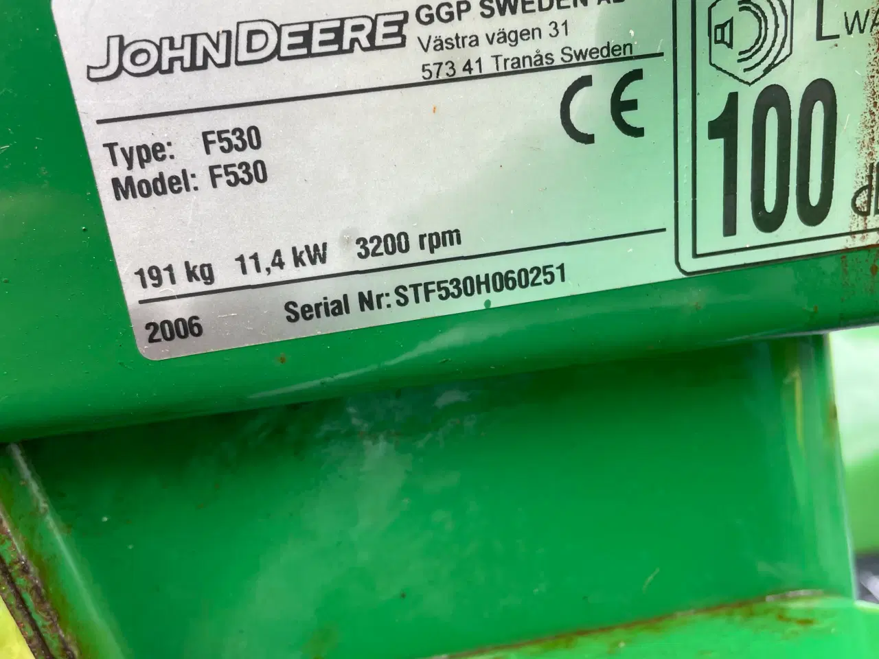 Billede 7 - Havetraktor John Deere F530