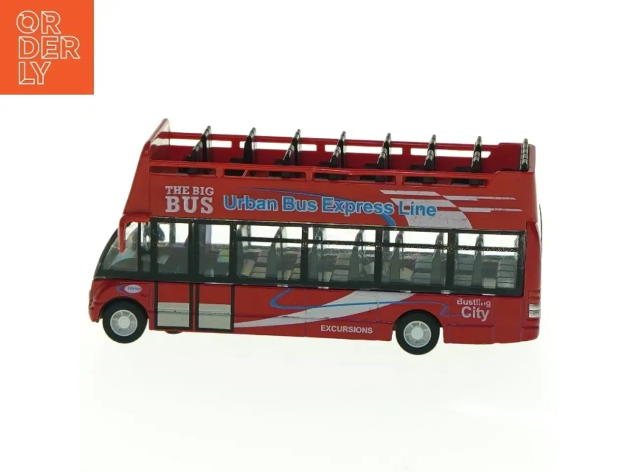 Billede 2 - Modelbus, dobbeltdækker (str. 14 og en halv cm x 4 cm)