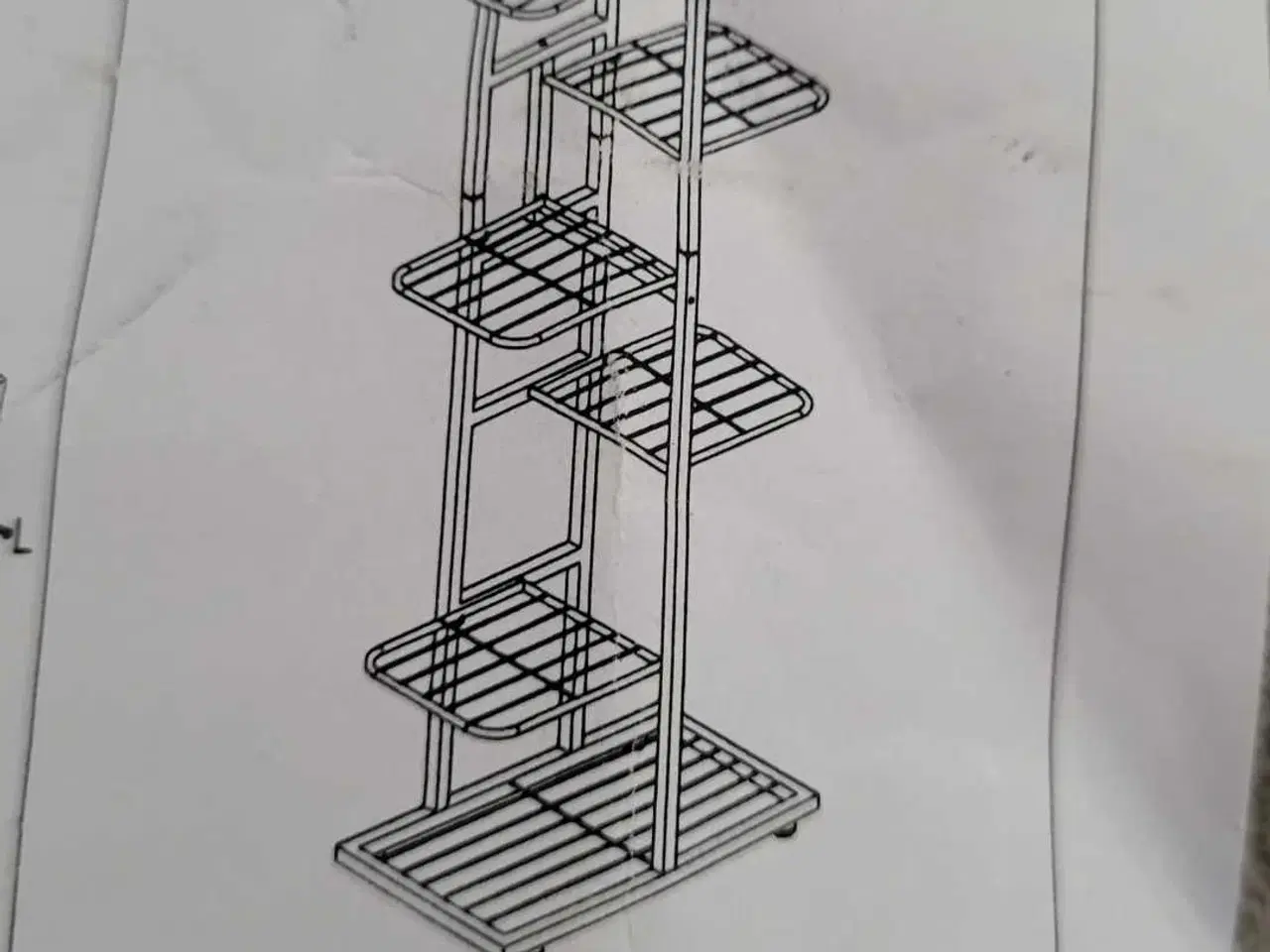 Billede 5 - Blomsterregal i metal med 8 hylder