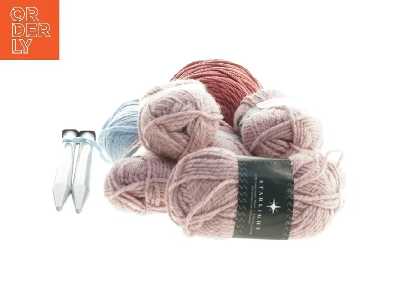 Billede 2 - Strikkegarn og strikkepinde fra Starlight (str. pinde 35 cm)