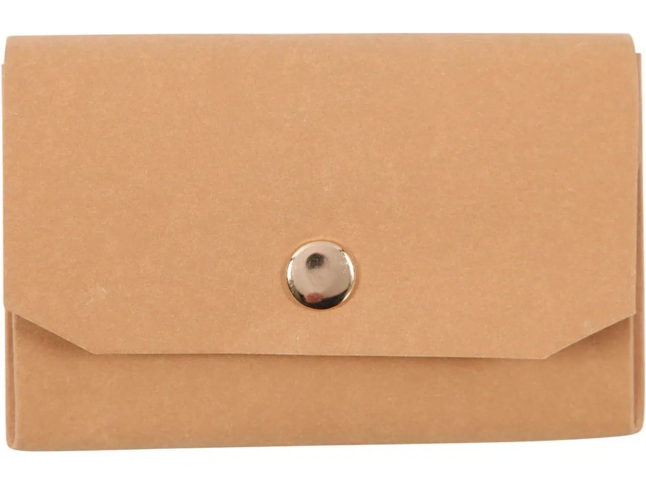 Billede 1 - Elegant Lys Brun Læderpapir Pung med 3 Rum
