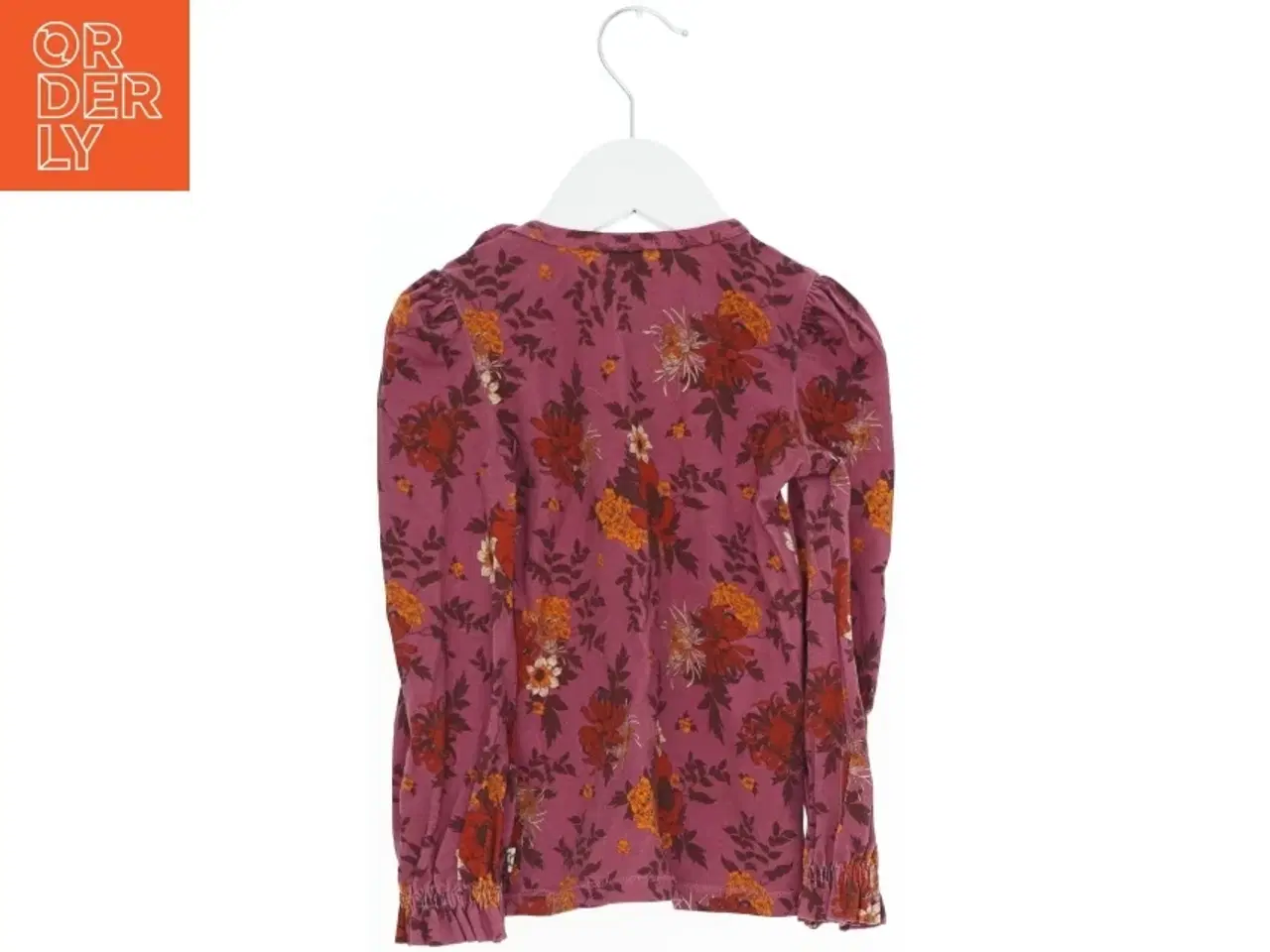 Billede 2 - Blomstret langærmet bluse med pufærmer fra Müsli (str. 92)