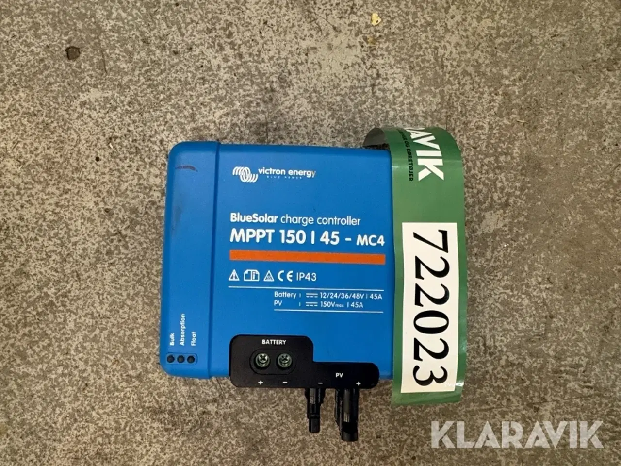 Billede 5 - Solcelle Laderegulator Victron Energy BlueSolar MPPT 150/45 – MC4