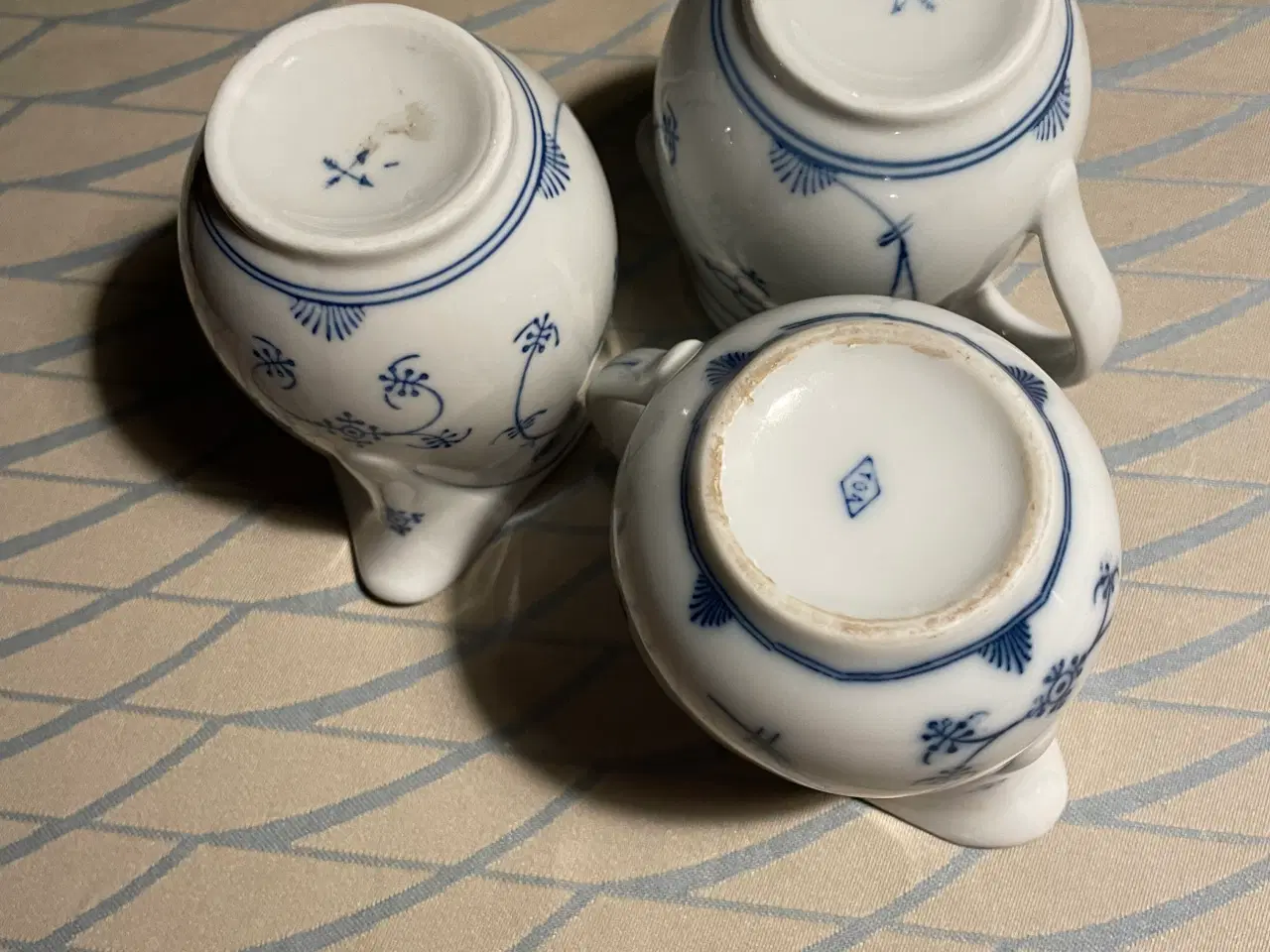 Billede 10 - Fattigmands musselmalet flødekander