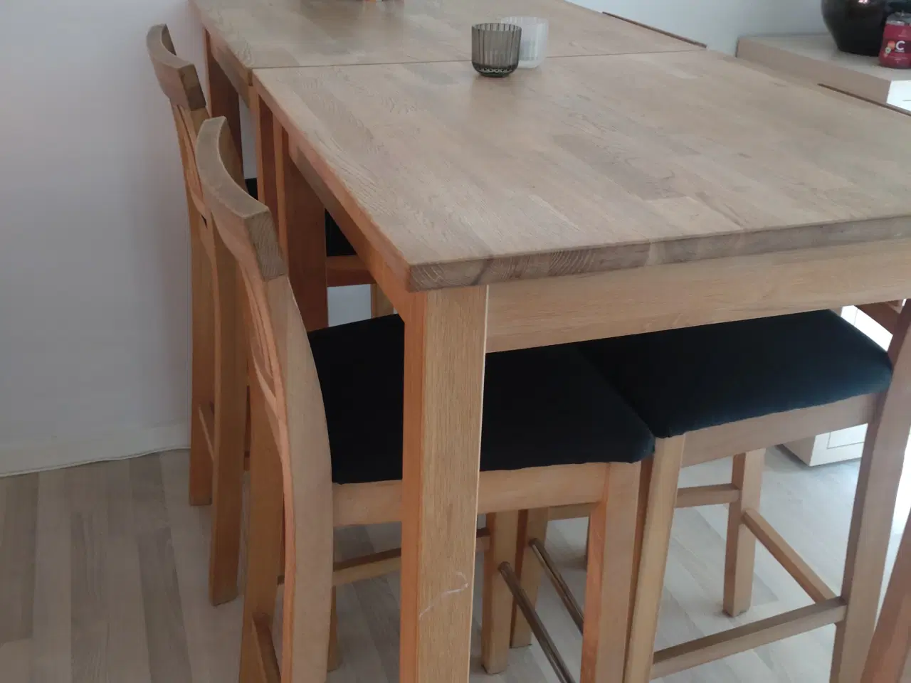 Billede 2 - Spisebord + stole i egetræ