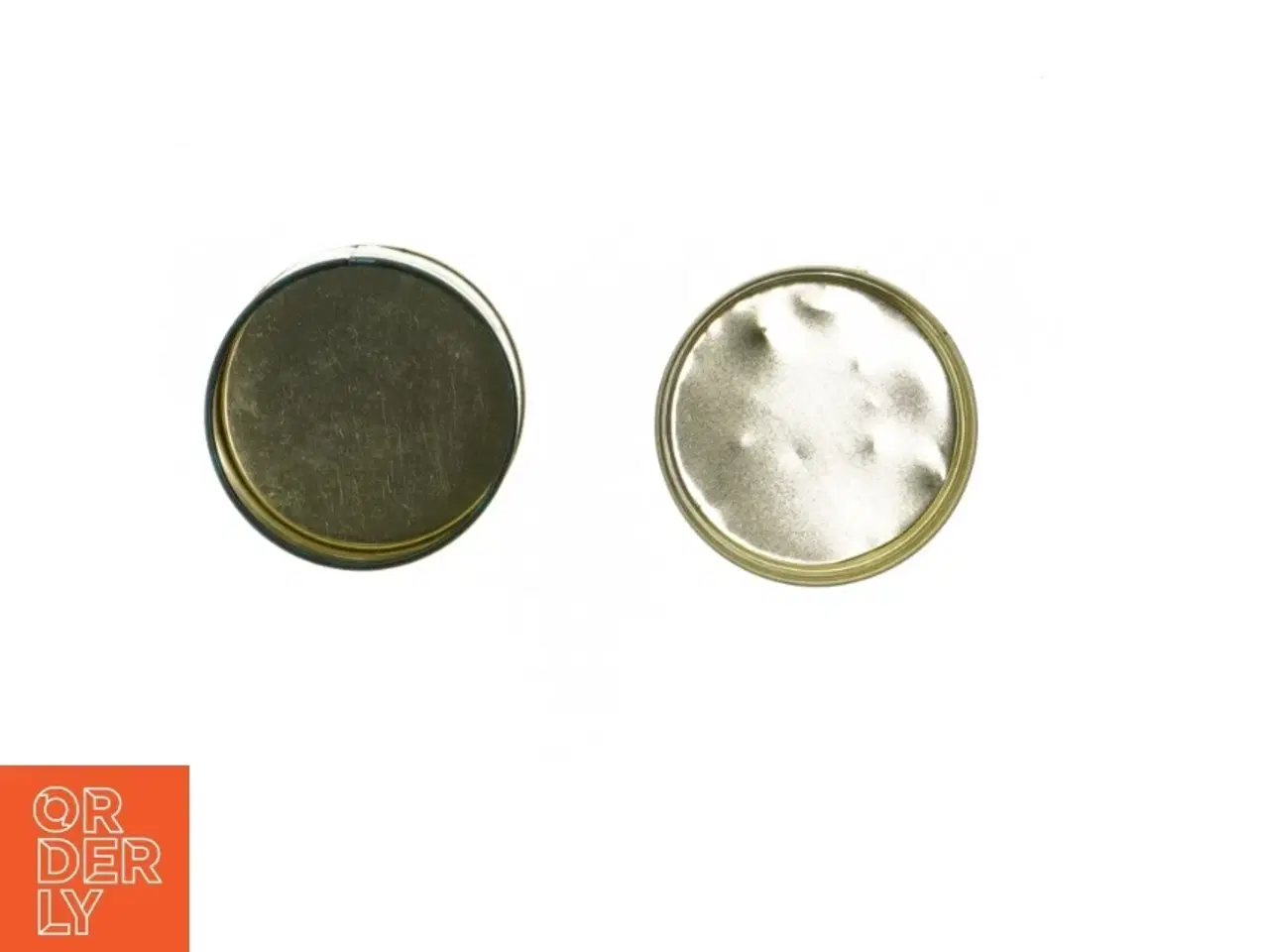 Billede 5 - Monet dekorativ metalæske (str. Ø. 7 cm. længde. 5,5 cm)