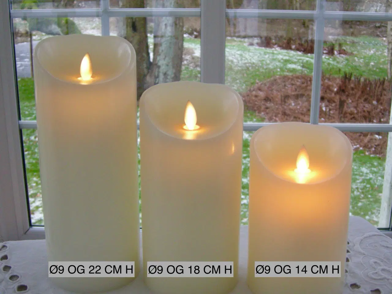 Billede 2 - SOMPEX LED stearinlys, Bloklys, Bevægelig flamme