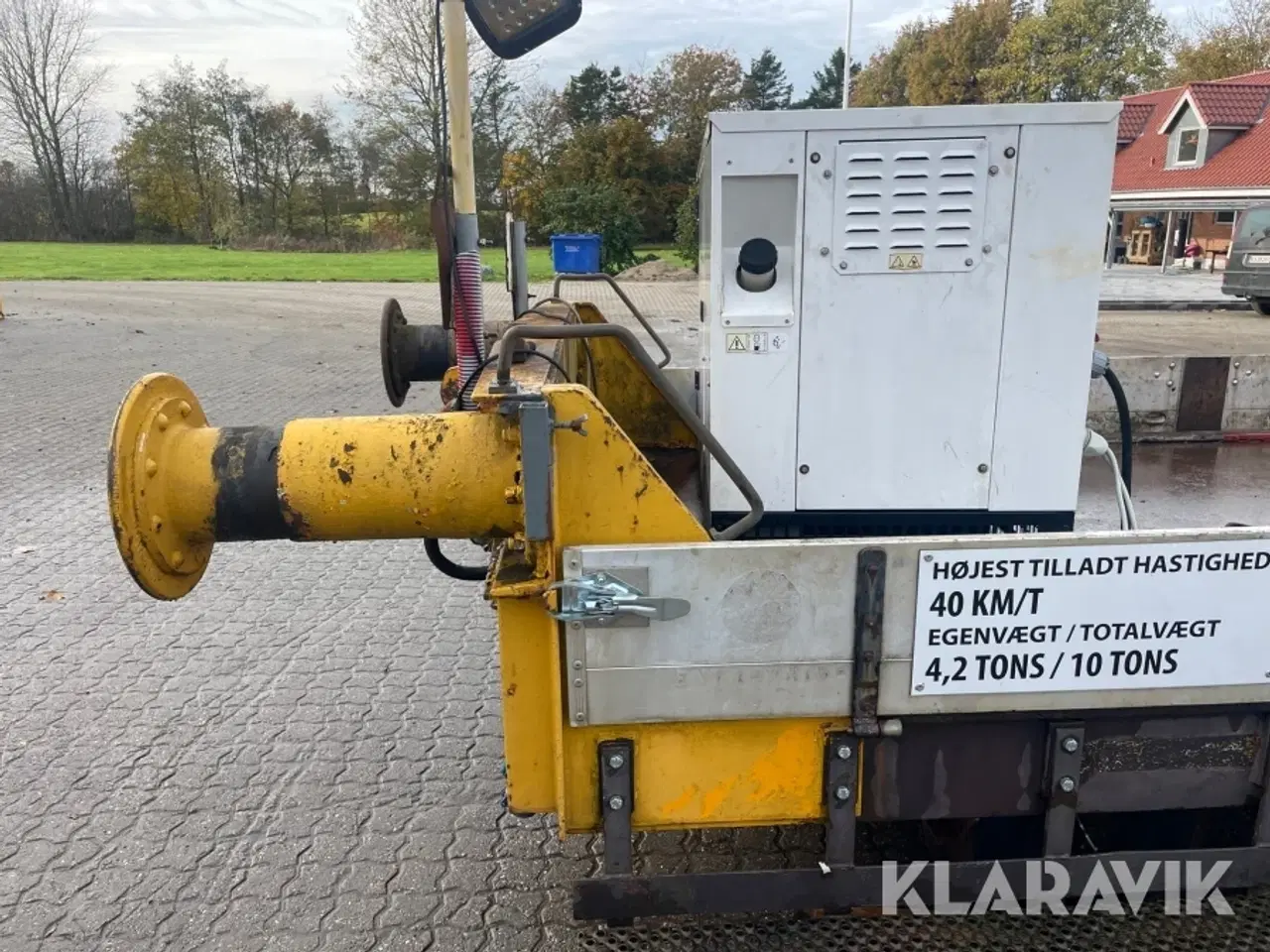 Billede 9 - Togvogn med kran og generator