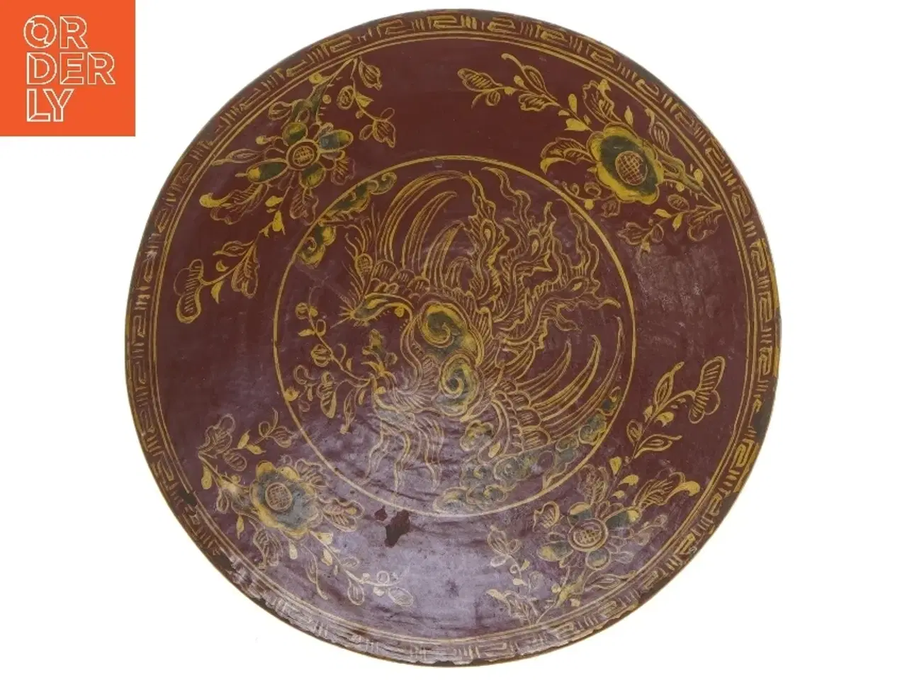 Billede 4 - Dekorativ rund opbevaringsæske til smykker mm. (str. Ø 20 cm)