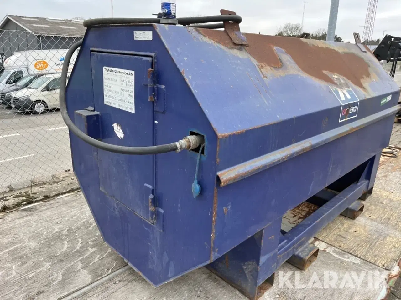 Billede 8 - Olietank med pumpe 2500L