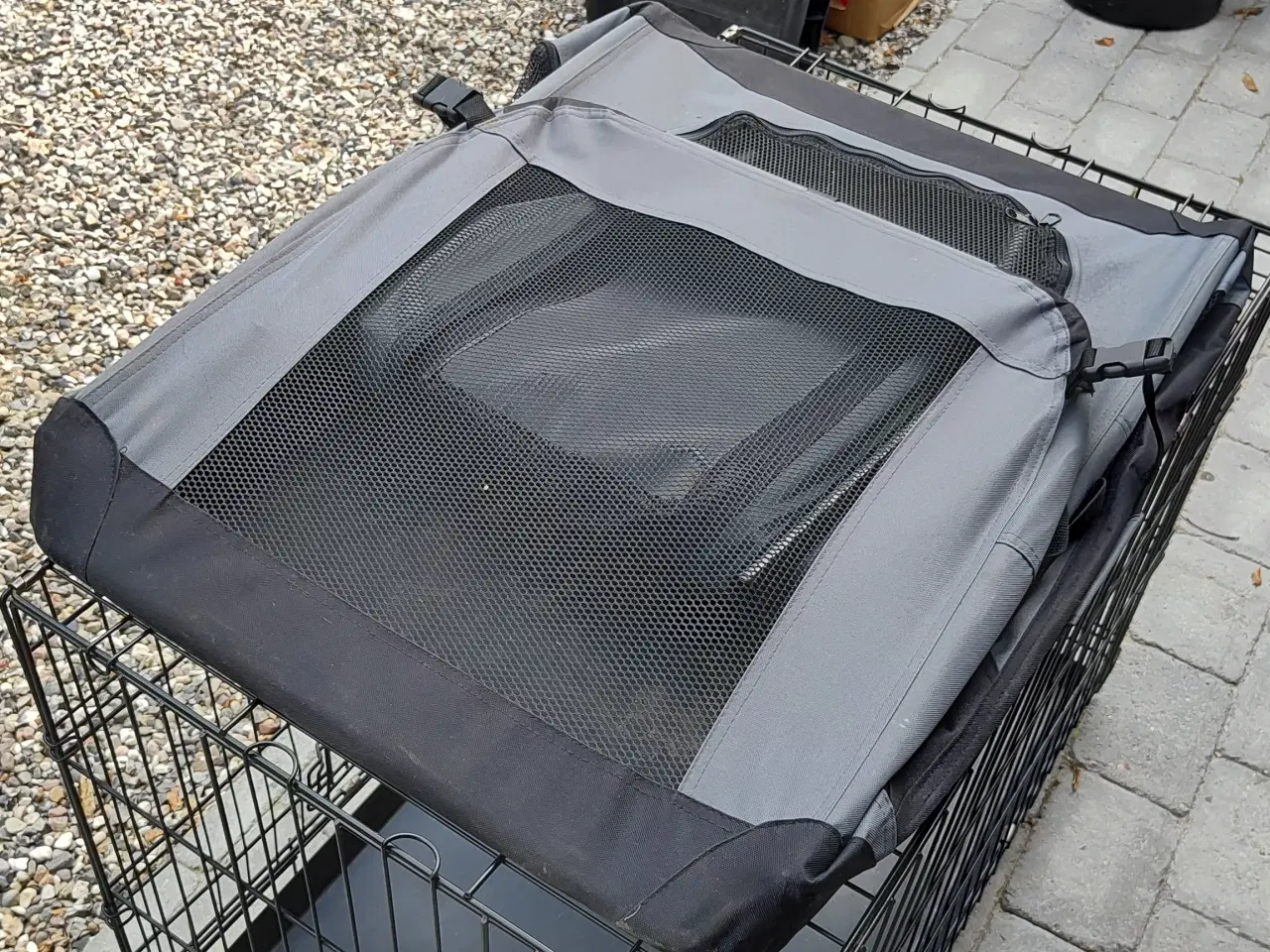 Billede 3 - Transportbur Foldbar XL 81,3x58,4x58 cm grå