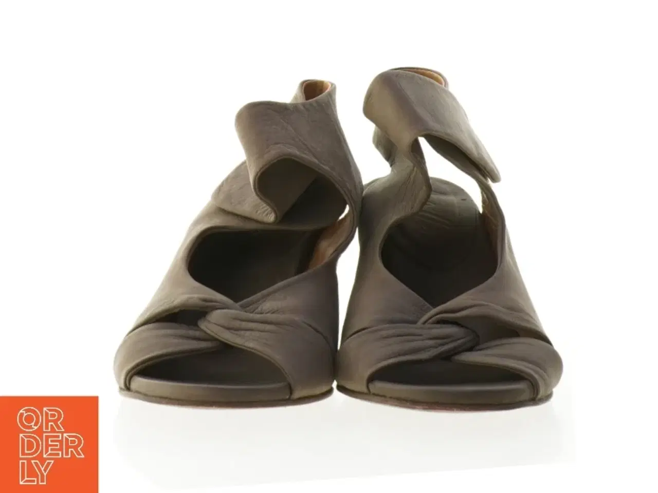Billede 3 - Læder sandaler med hæl fra Made in Spain (str. 40,5)