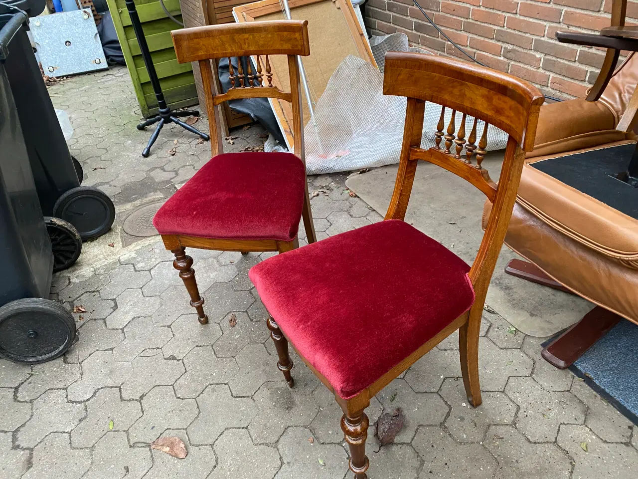 Billede 1 - 2 antikke stole 
