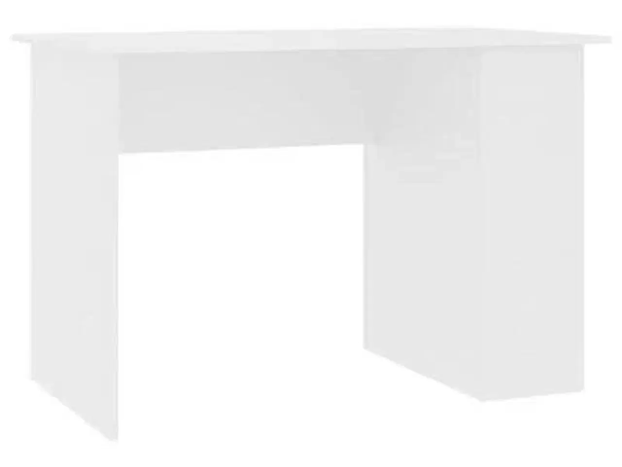 Billede 2 - Skrivebord 110x60x73 cm konstrueret træ hvid