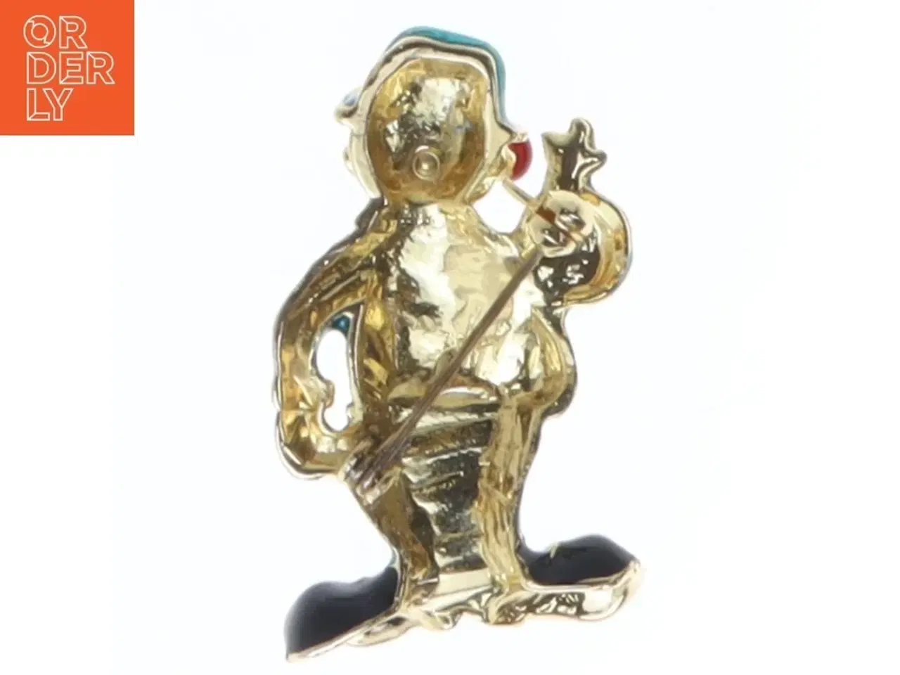 Billede 3 - Nål i form af klovn med stok (str. 4,5 cm)