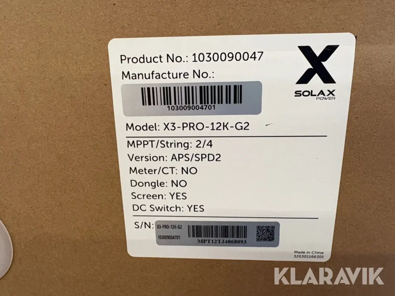 Billede 4 - Solcelle inverter Solax power X3-PRO-12k-G2