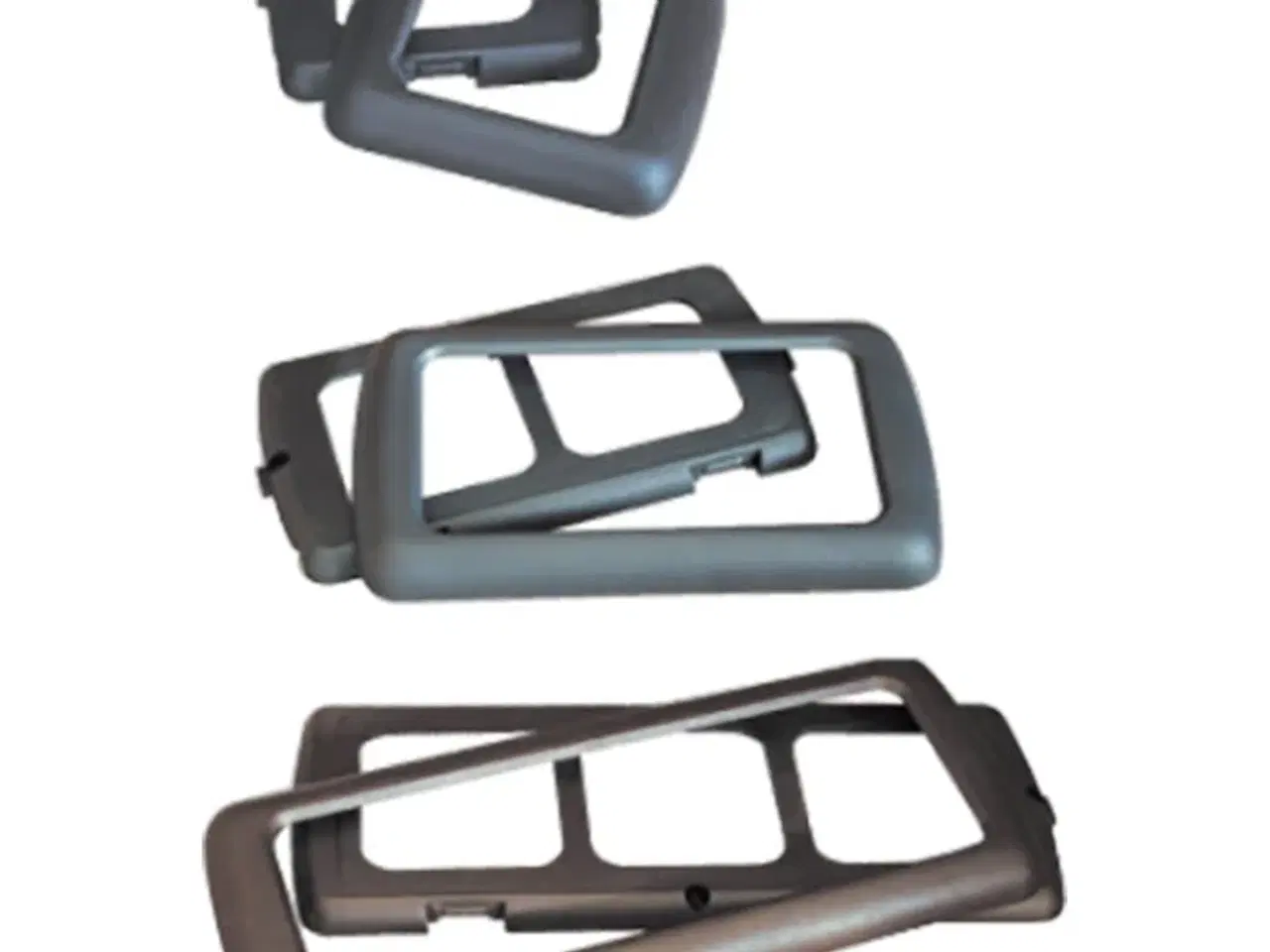 Billede 1 - Dobbelt ramme til vægudtag grå