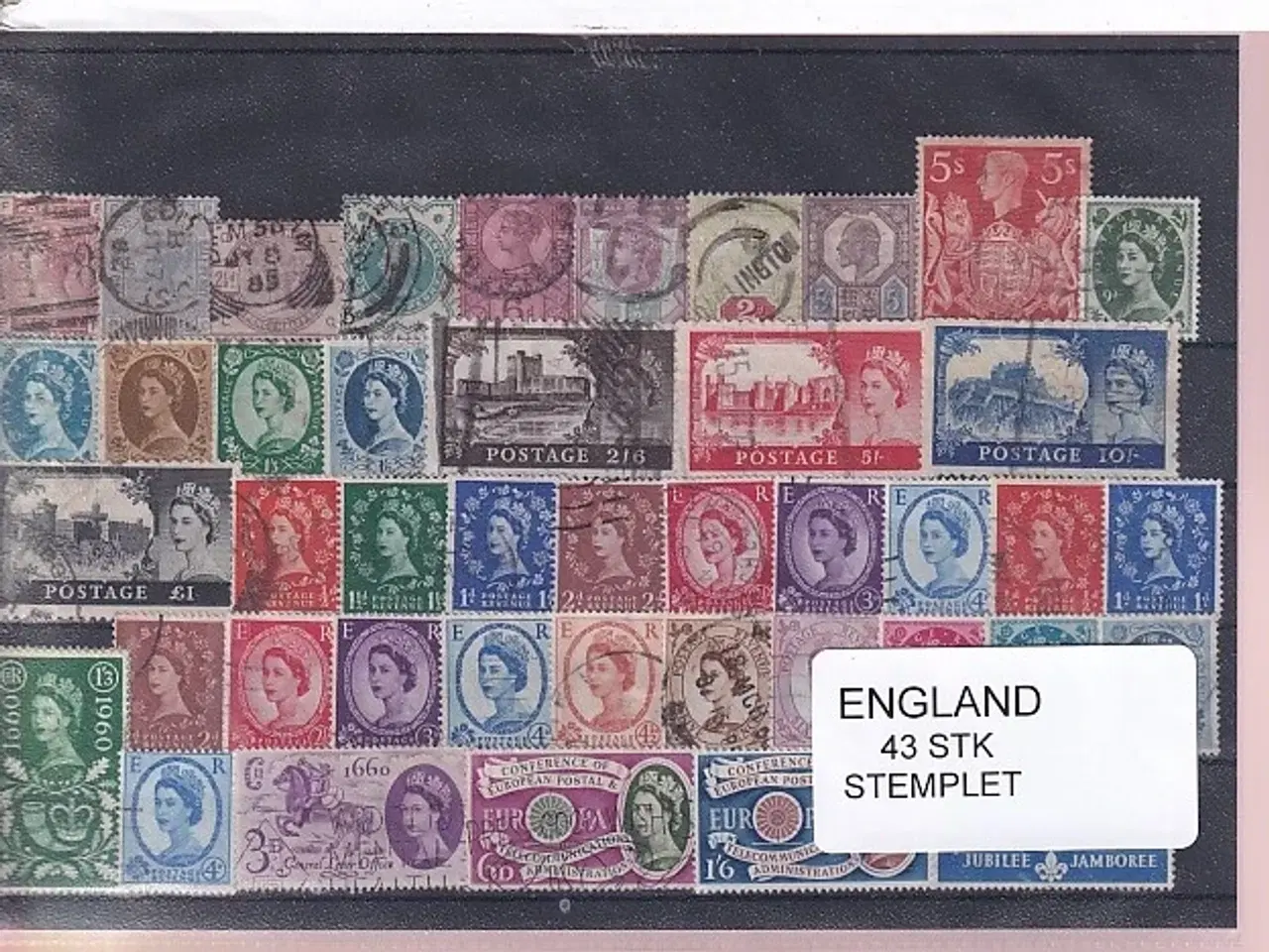 Billede 1 - England - 43 Stk. -  Stemplet