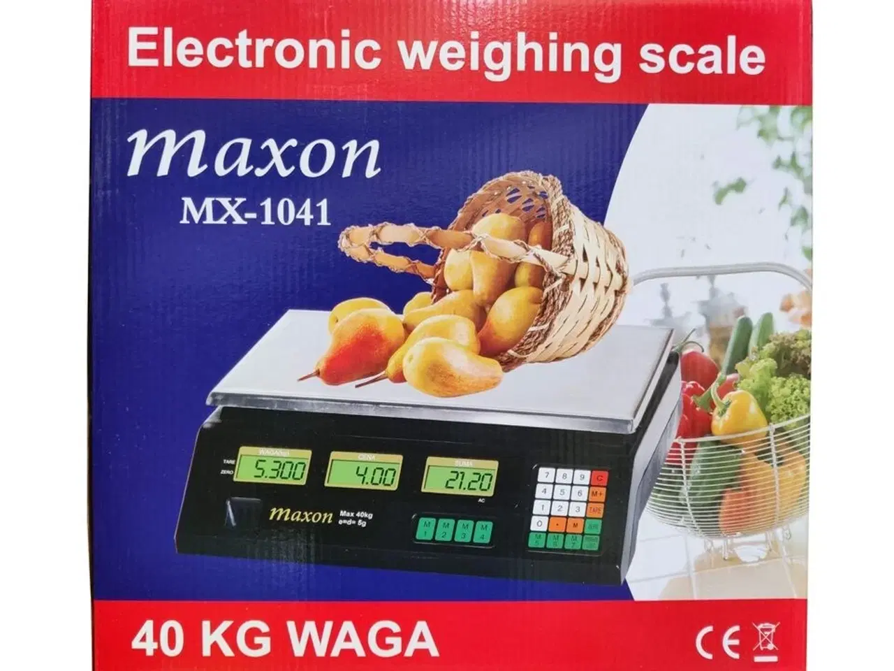 Billede 1 - Vægt med digitalt display. Max. 40 kg.
