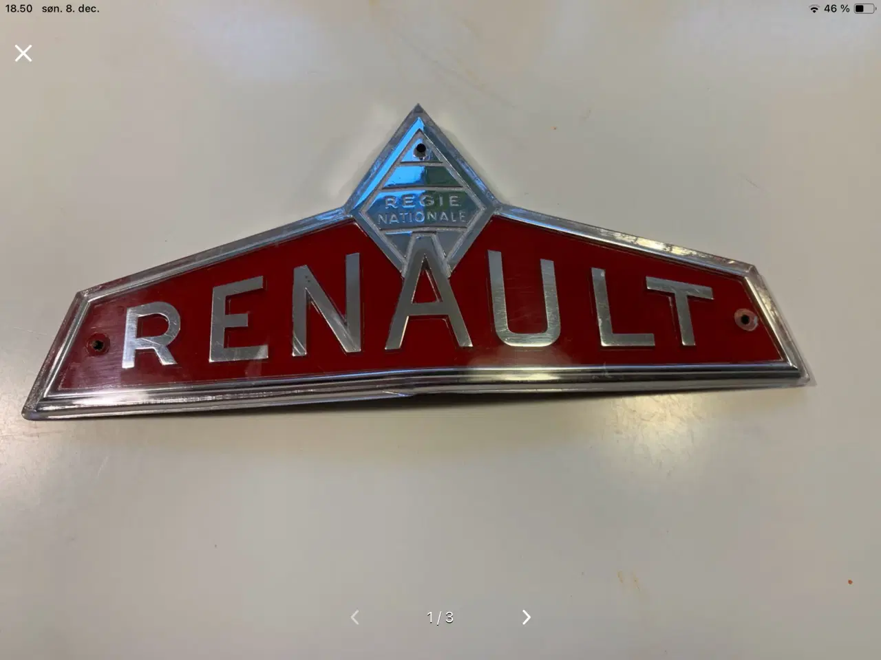 Billede 1 - Renault traktor agricole d35 emblem ubrugt gammelt