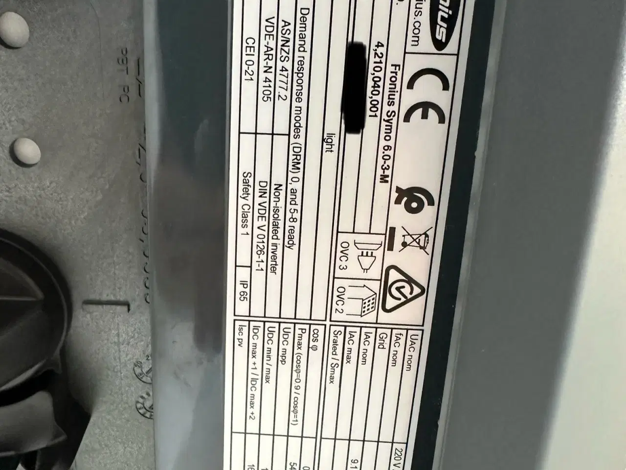 Billede 2 - Fronius inverter Symo 6.0-3-M