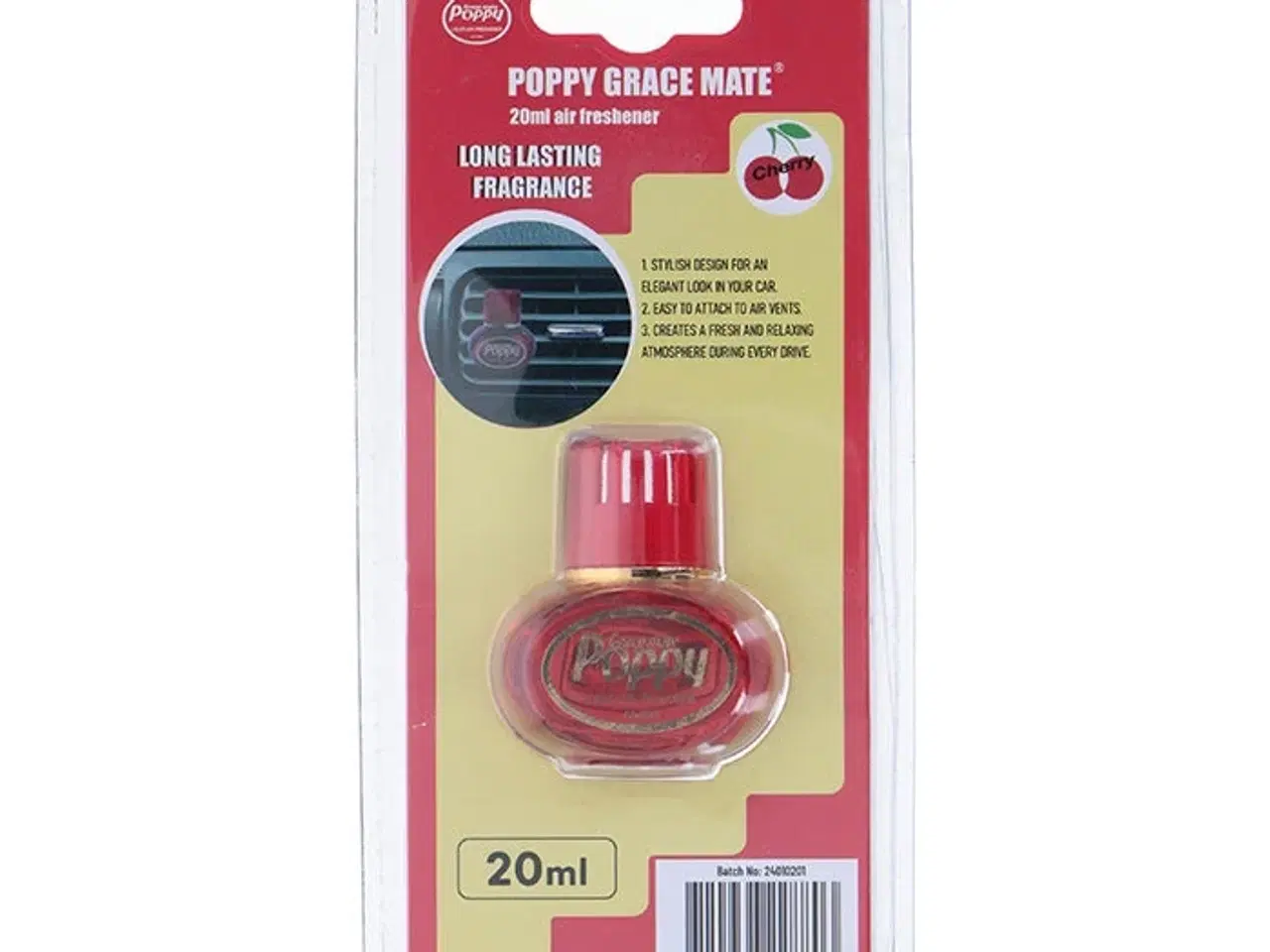 Billede 1 - Poppy mini luftfrisker Cherry, 20 ml.