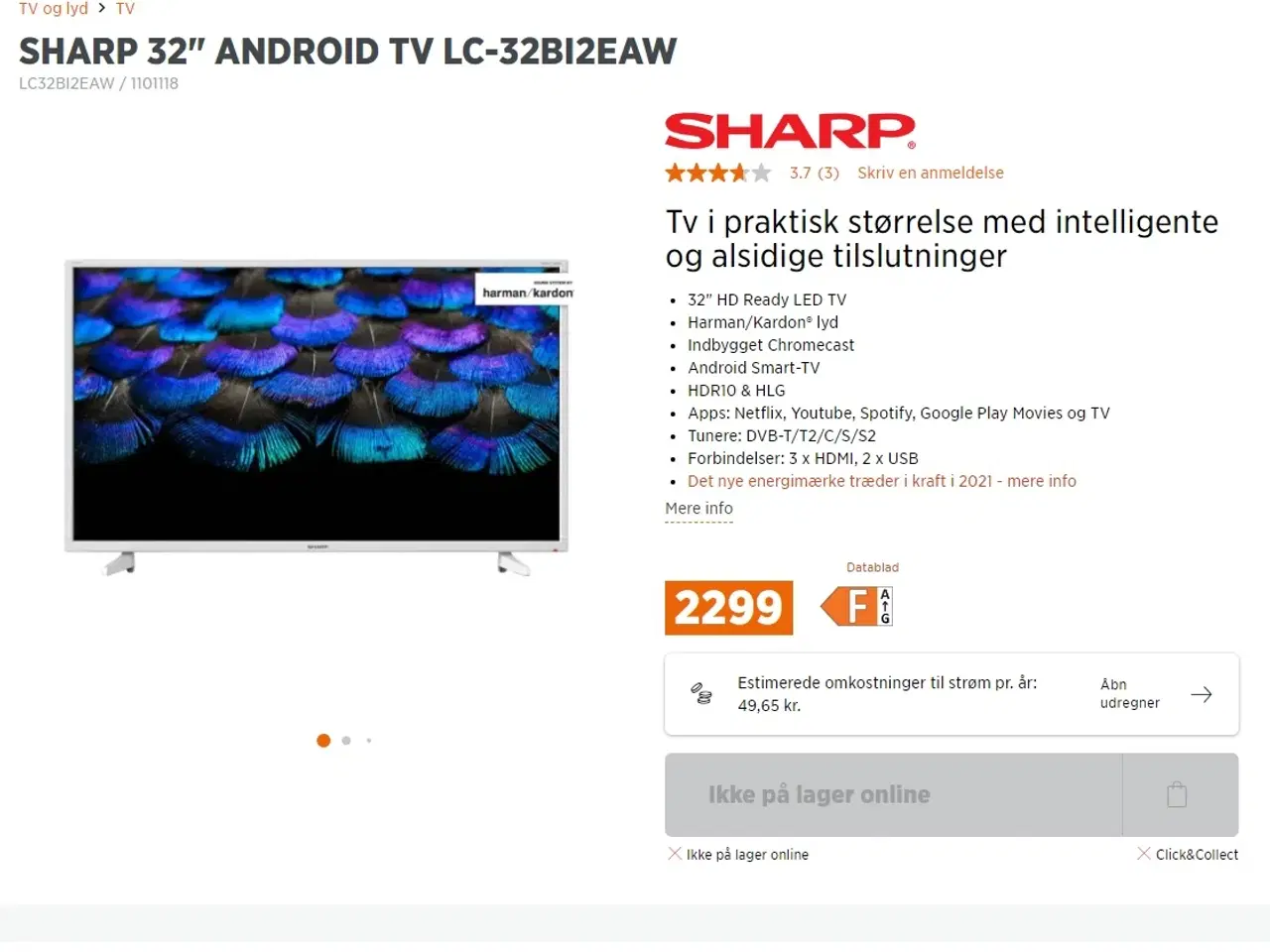 Billede 6 - Sharp 32" Android Smart TV 2024