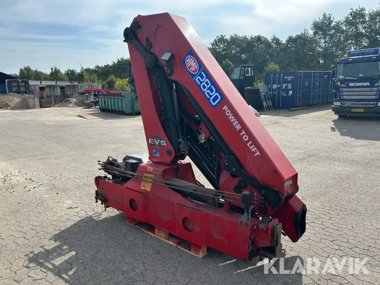 Billede 1 - Lastbilkran HMF 2820 med fly-jib