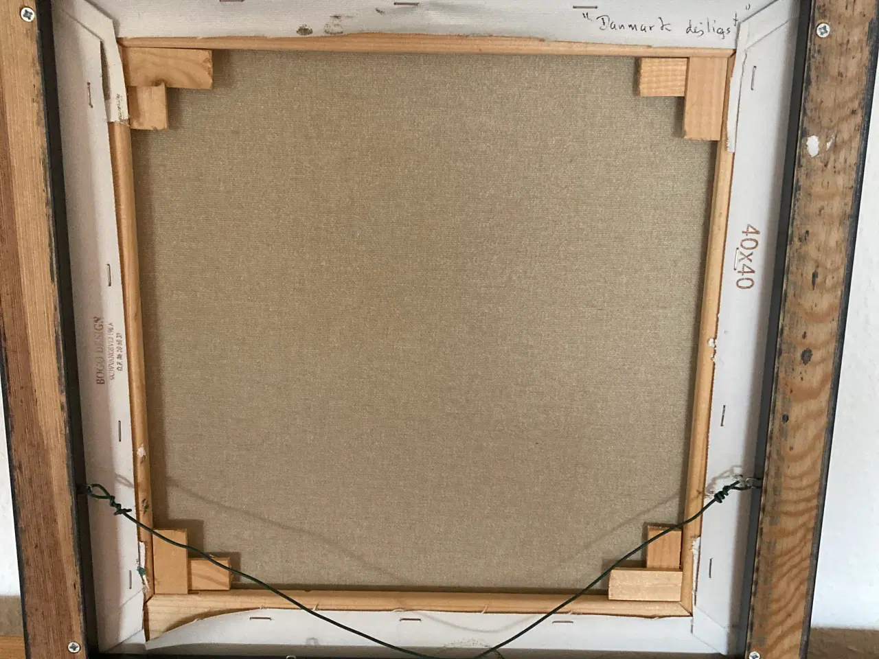 Billede 3 - Maleri med hvide blomster