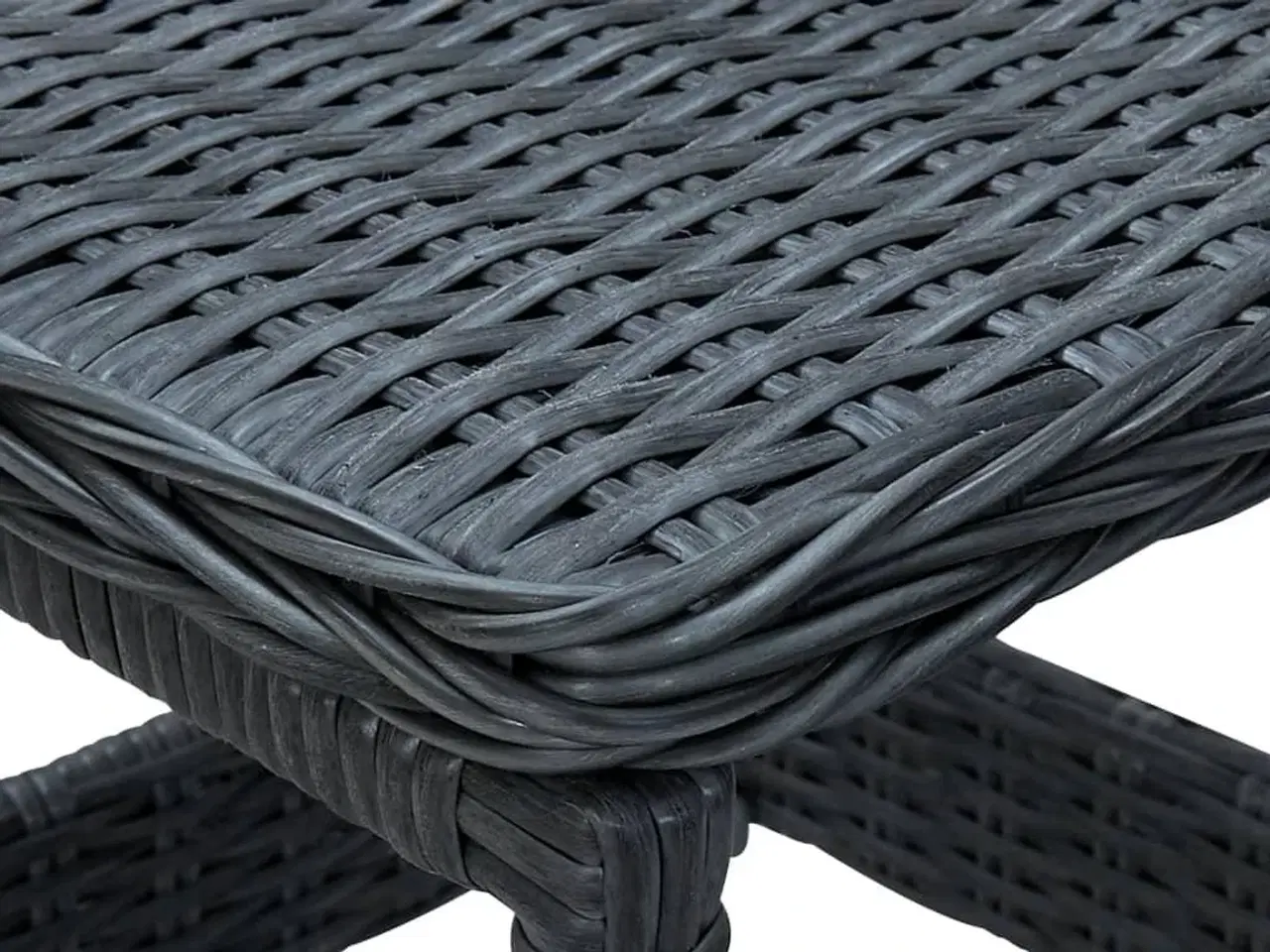 Billede 4 - Havebord 45x45x46,5 cm polyrattan mørkegrå
