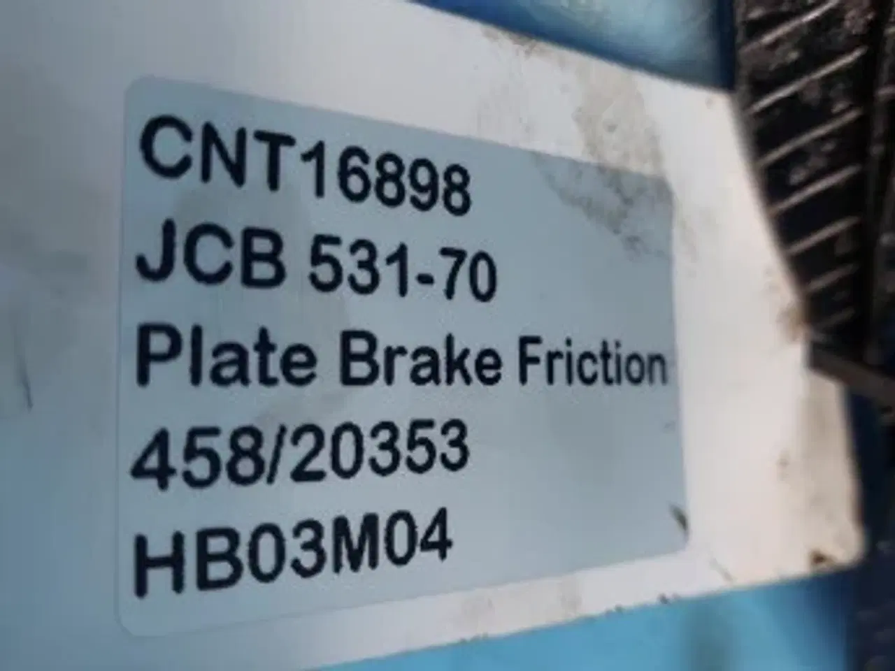 Billede 8 - JCB 531-70 Bremseplade 458/20353