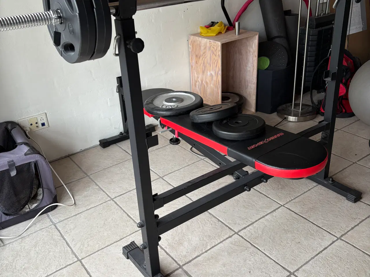 Billede 2 - Træningsbænk med vægtstang