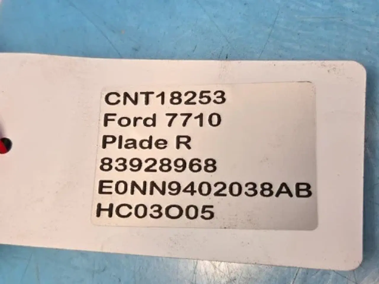 Billede 12 - Ford 7710 Plade R. E0NN9402038AB 