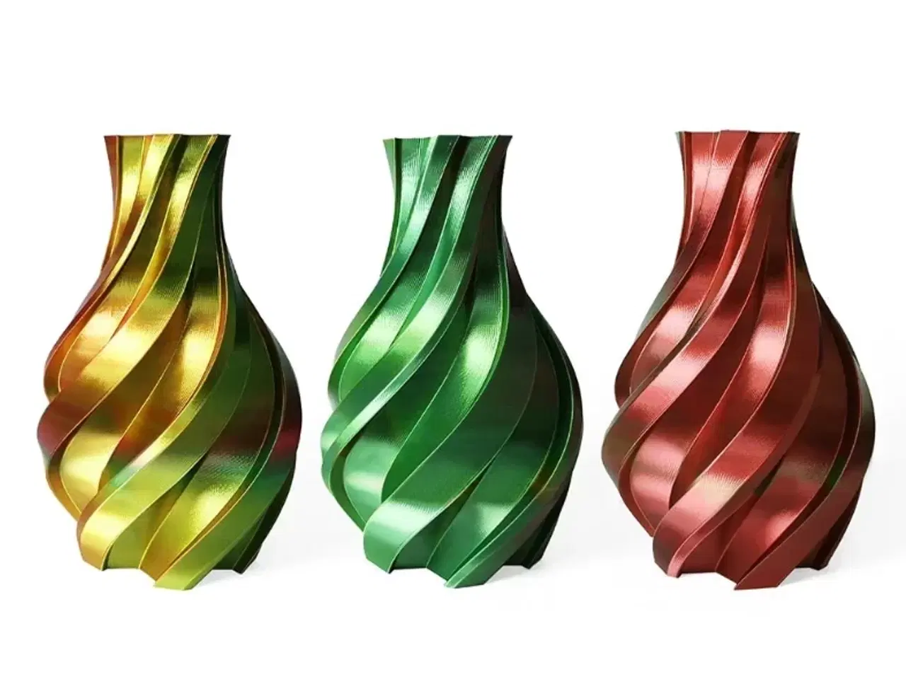 Billede 1 - Gold, Green And Red - 3DE Premium - Silky PLA - 1.75mm