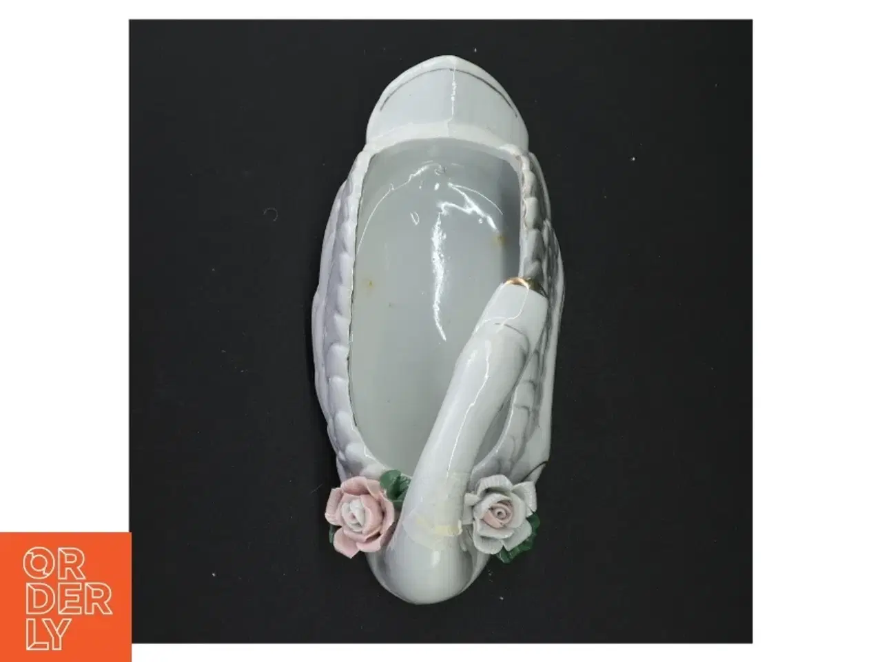 Billede 4 - Porcelænssvane (str. 22 x 10 x 10 cm)