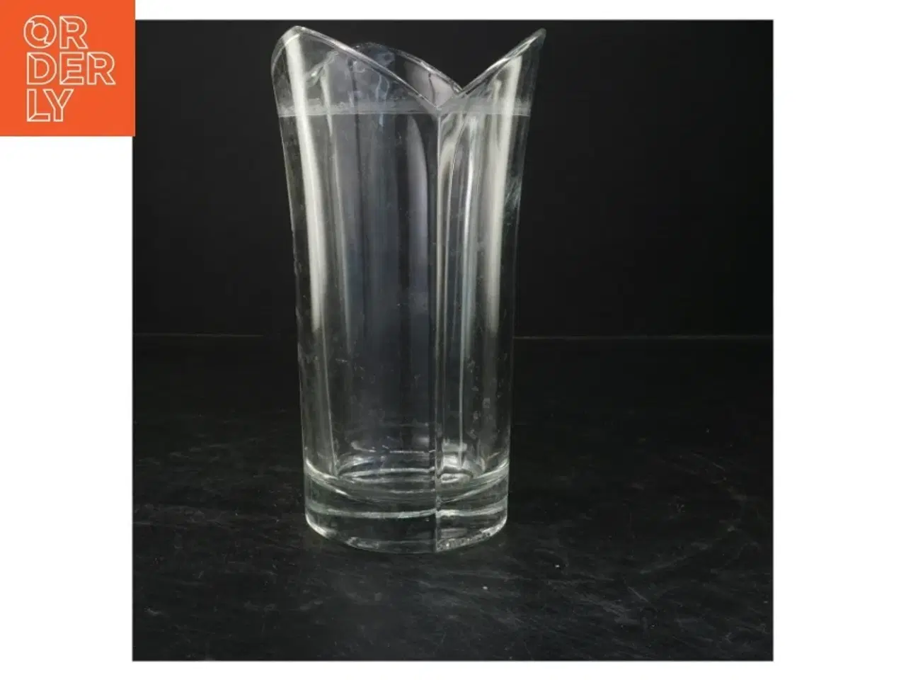 Billede 1 - Glasvase (str. 23x9 cm)