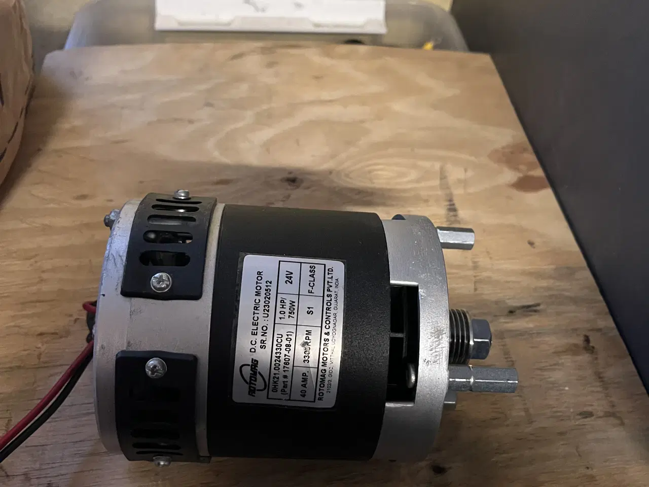 Billede 1 - 24 volt motor