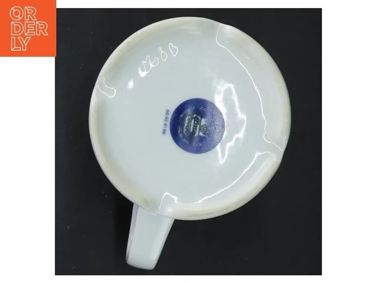 Billede 3 - Kaffekop med farvet design (str. Ø 7,5x10 cm)