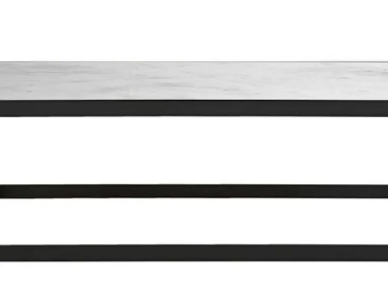 Billede 1 - Sofabord i sort og Carrera hvid