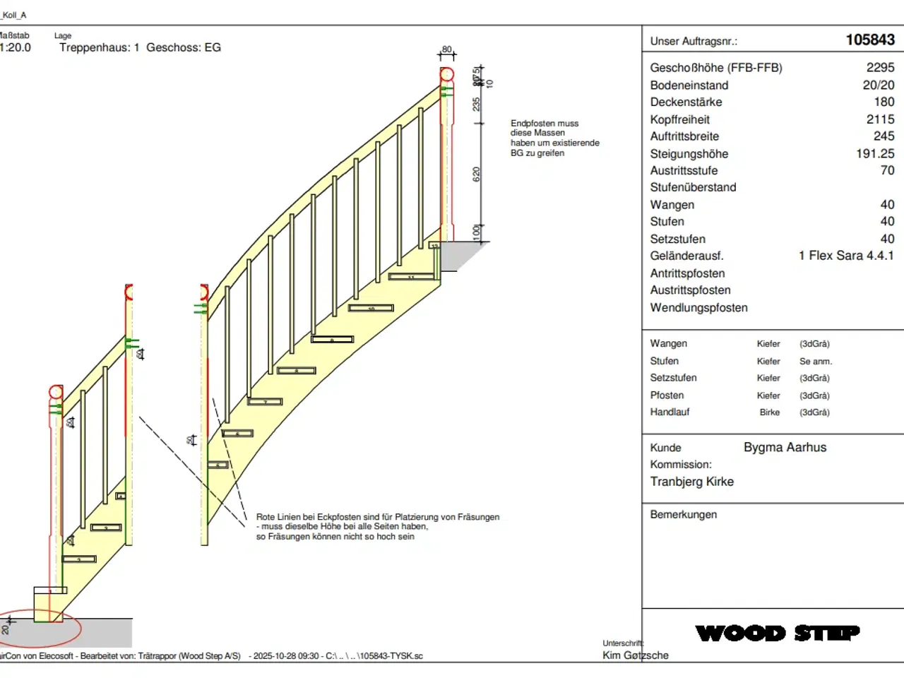 Billede 14 - Kvartsvingstrappe - fejlmålstrappe