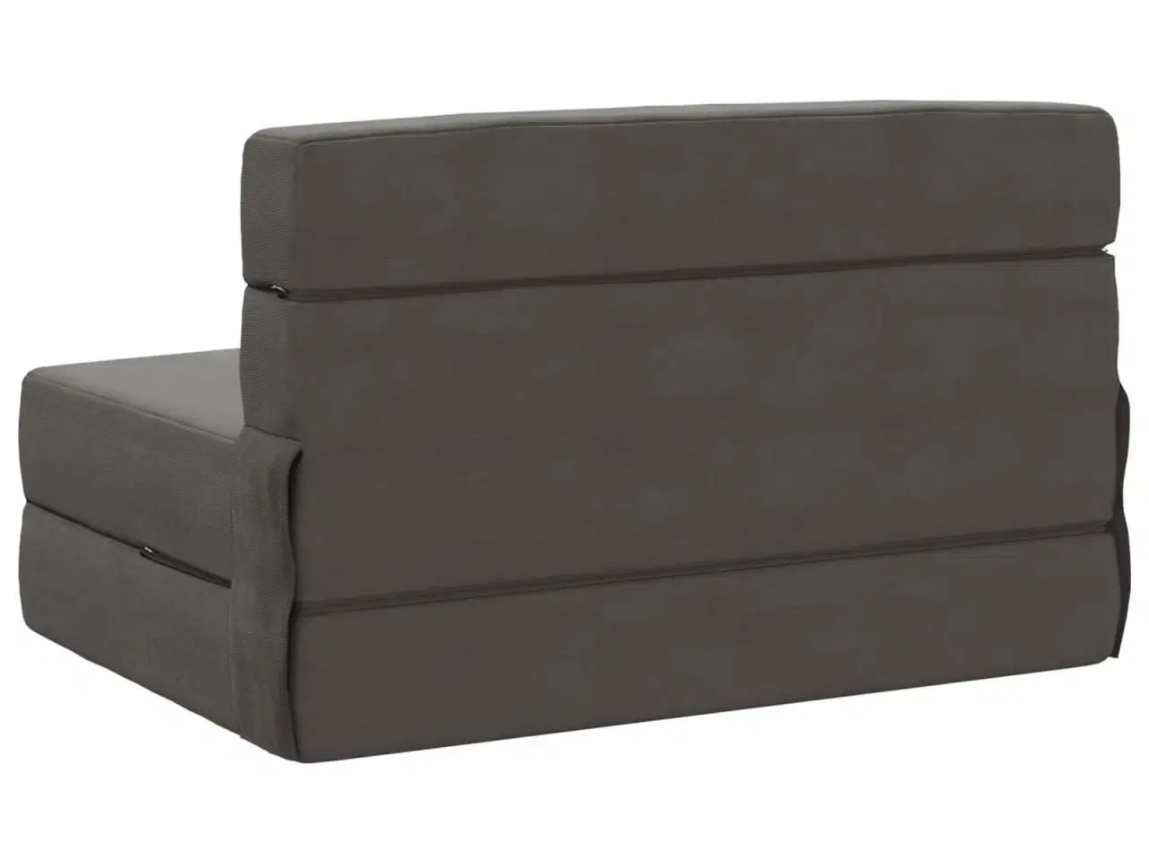 Billede 4 - Foldesofa seng Mørkegrå 190 x 70 x 15 cm Velourstof
