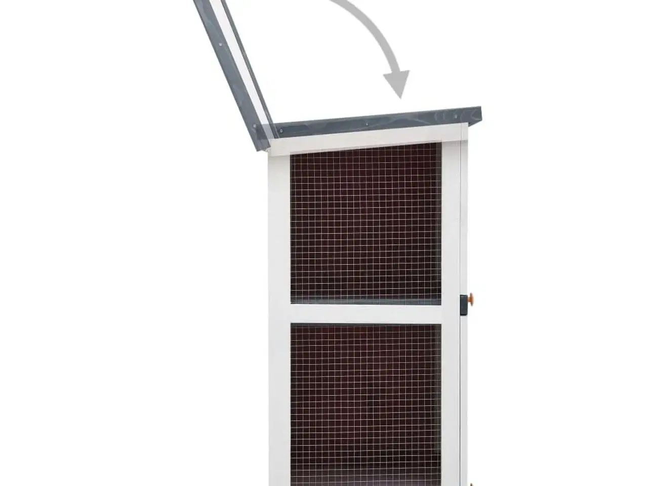 Billede 4 - Udendørs kaninbur 4 døre træ grå