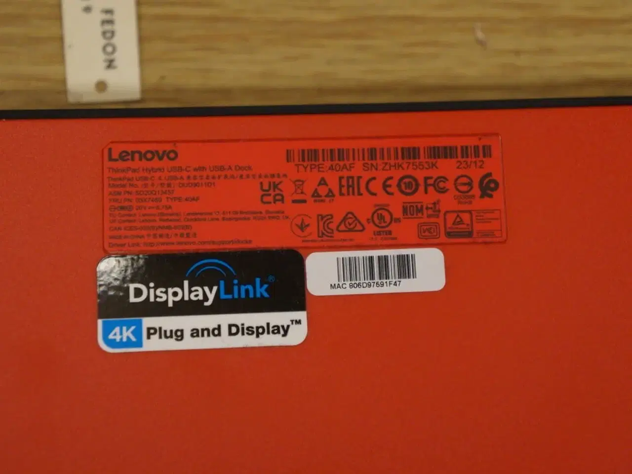Billede 3 - Dock station LENOVO