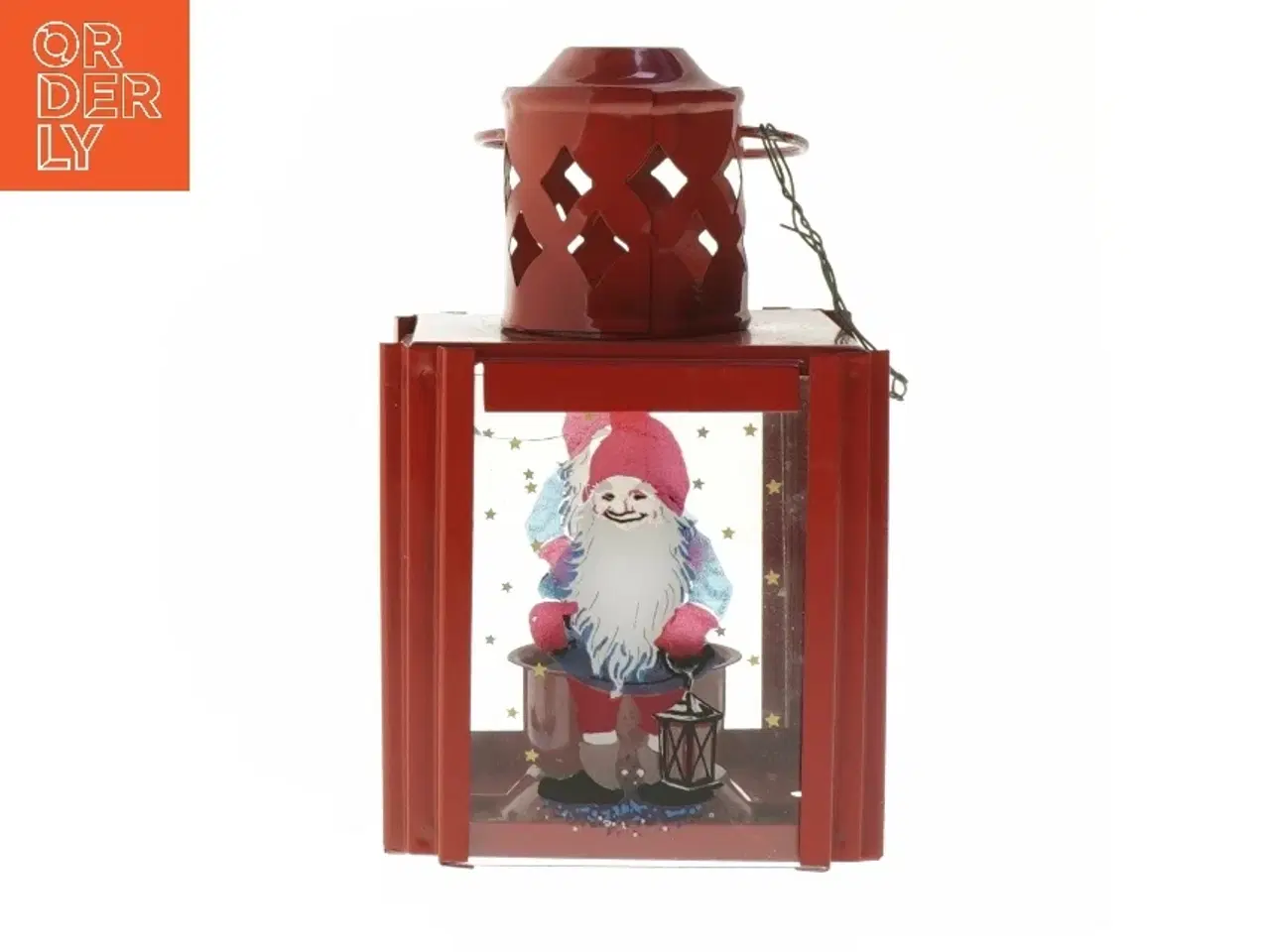 Billede 1 - Julenisse lanterne (str. 16x9x9 cm)